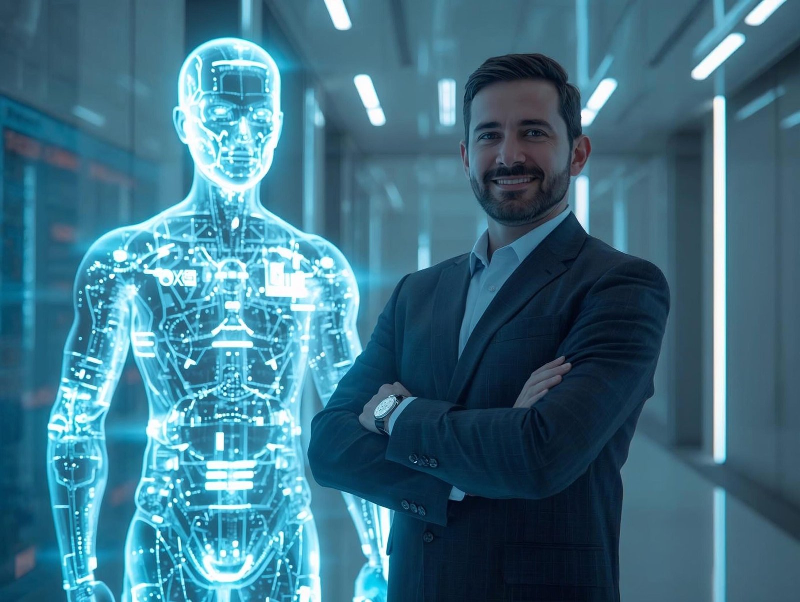 A visual representation of Digital Twin Branding for Founders in a modern tech environment.