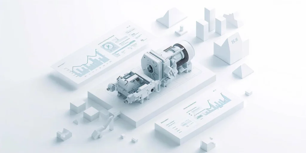 The predictive workflow driven by AI in industrial automation.